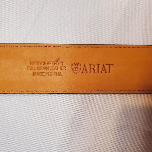 ARIAT Black Fullgrain Leather Belt Size 28/70 main image 12